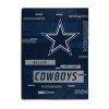 COWBOYS OFFICIAL NFL "Digitize" Raschel Throw Blanket;  60" x 80"