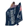 PATRIOTS OFFICIAL NFL "Digitize" Raschel Throw Blanket;  60" x 80"