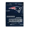 PATRIOTS OFFICIAL NFL "Digitize" Raschel Throw Blanket;  60" x 80"